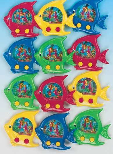 Shopzeus USA zeusd1TOYC2168963 Colorful Fish Shaped Water Games 12 PKG