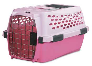 Shopzeus USA zeusd1EPST2730723 Kennel Cab Medium Bubblegum Pink 23x15.2x11.8h