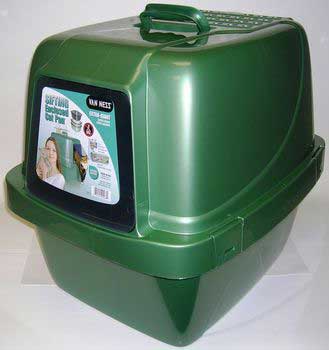Shopzeus USA zeusd1EPST3617381 Cp 7 Sifting Cat Pan With Hood Enclosure Giant