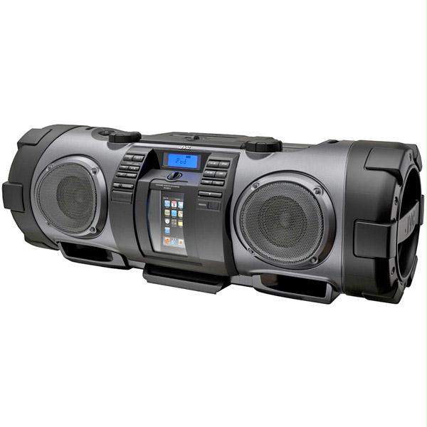 Jvc Kaboom Portable Cd Boombox Ipod Dock With Guitar And Microphone Input