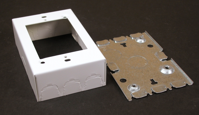 Wiremold BW3 Single Gang Deep Box  White