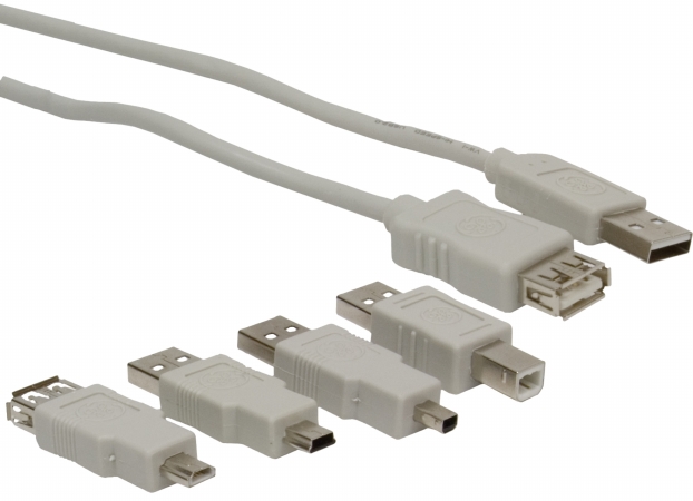 Jasco Products 6ft. 2.0 USB 6 In 1 Cable Kit 98152