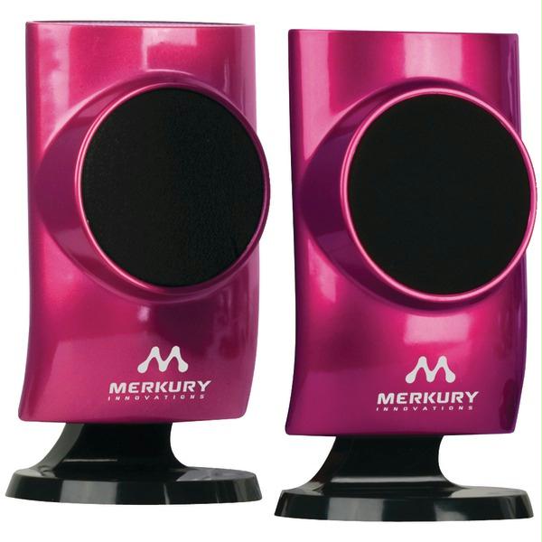 Merkury MSpw420 Universal Stereo Speakers  Pink