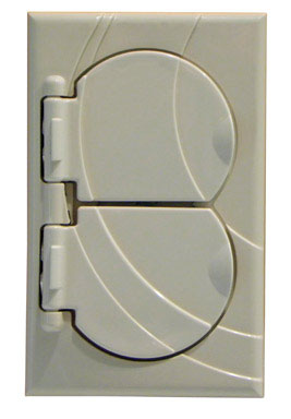 Stayconnect Ir300-dnh-v Duplex Outlet Cover - Ivory