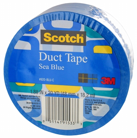 20 Yards Sea Blue Duct Tape 920-blu-c