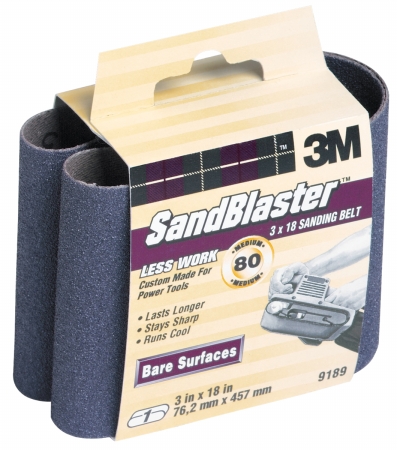 3in. X 18in. 80 Grit Sandblaster Purple Sanding Belts 9189na
