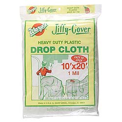10ft. X 20ft. Clear Jiffy Cover Heavy Duty Plastic Drop Cloth Jc-102
