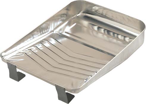 9in. Bright Metal Paint Tray Pt09030