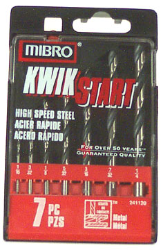 7 Piece Kwik Start High Speed Drill Bit Set 241120