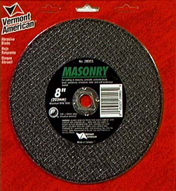 Vermont American 8in. Masonry Circular Saw Blades 28003
