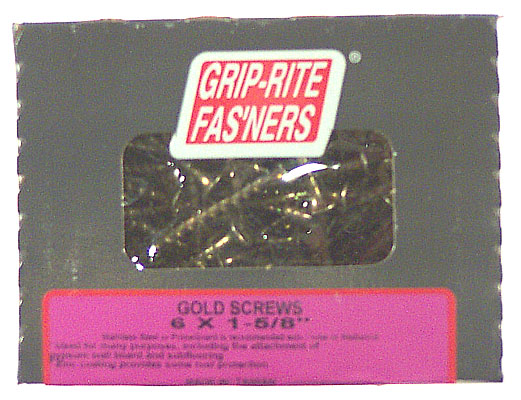 Prime Source 1 Lb 1-.63in. Gold Screws For General Construction 158gs1