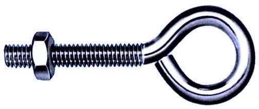 20 Count .19in. X 3in. Eye Bolts Regular Eye Zinc Plated - Pack Of 20