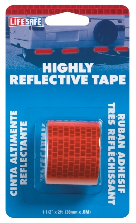 Incom Manufacturing 1-.50in. X 2ft. Red Highly Reflective Tape  RE805