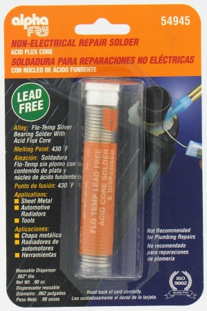 Flo-temp Lead Free Acid Core Solder & Dispenser A