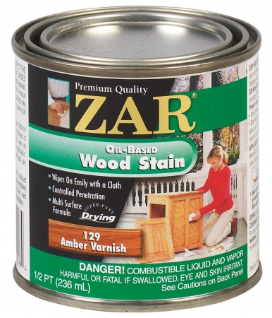 Half Pint Amber Varnish Zar Oil Based Wood Stain 12906