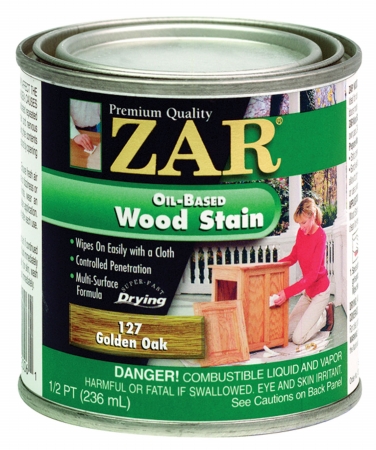 Half Pint Golden Oak Zar Oil Based Wood Stain 12706