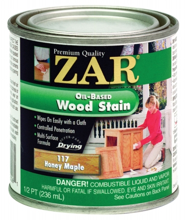 Half Pint Honey Maple Zar Oil Based Wood Stain 11706