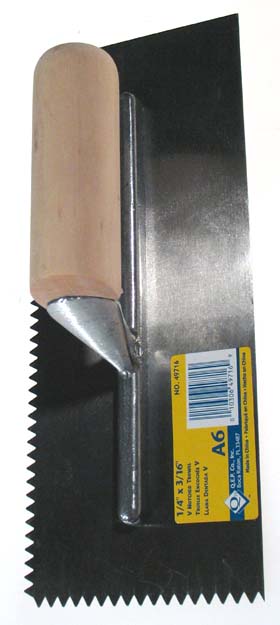 Qep Tile Tools Proseries Notched Trowel 49716