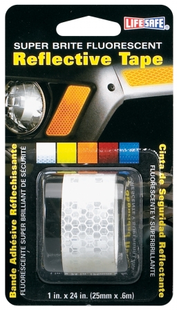 1in. X 24in. Silver Super Brite Fluorescent Reflective Tape Re1