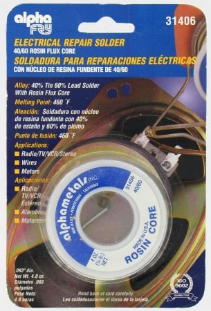 40-60 Electrical Rosin Core Solder Am31406