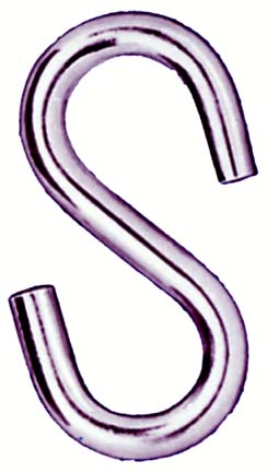 Hindley 50 Count 1-.25in. Zinc Heavy Open Style S Hooks 41717 - Pack of 50 Hindley 50 Count 1-.25in. Zinc Heavy Open Style S Hooks 41717 - Pack of 50
