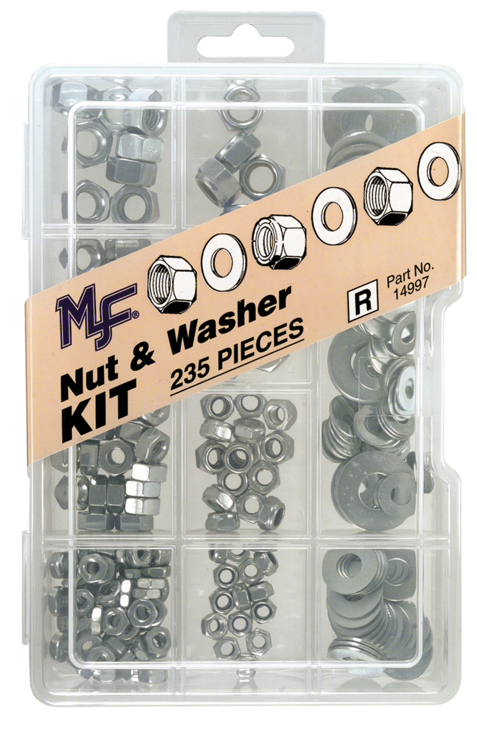 235 Piece Nut & Washer Assortment Kit 14997