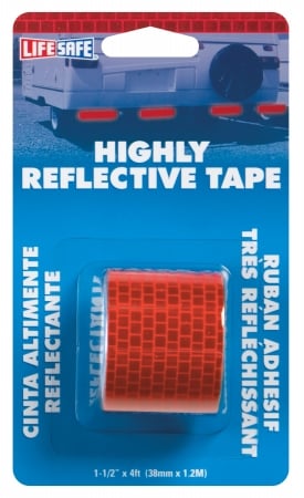 1-.50in. X 4ft. Red Highly Reflective Tape Re804