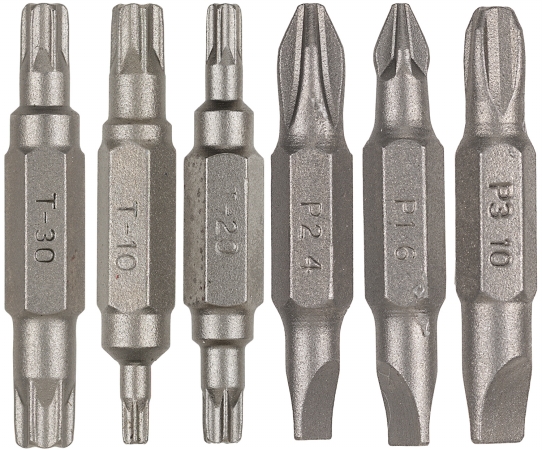 6 Piece Assorted Double Ended Power Bit Set 16290