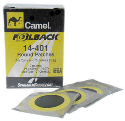 4 Count 1 .50in. Round Foil-back Patches 14-401 - Pack Of 30