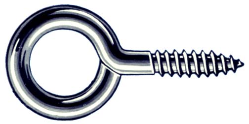 Hindley 100 Count 1-.56in. Zinc Plated Screw Eyes Medium Eye 10046 - Pack of 100 Hindley 100 Count 1-.56in. Zinc Plated Screw Eyes Medium Eye 10046 - Pack of 100