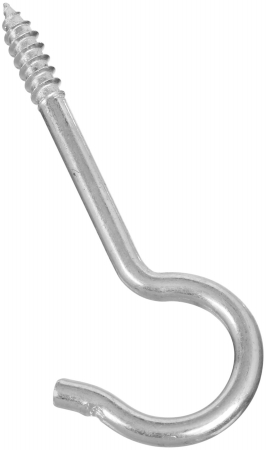 20 Count 3-.88in. Zinc Plated Round End Screw Hooks - Pack Of 20