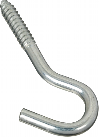 Stanley Hardware .25in. X 4-.25in. Round End Screw Hook 220863 - Pack of 10 Stanley Hardware .25in. X 4-.25in. Round End Screw Hook 220863 - Pack of 10