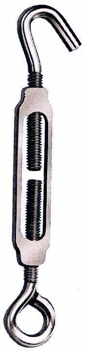 Hindley .19in. Hook To Eye Zinc Turnbuckles 41401 - Pack of 10 Hindley .19in. Hook To Eye Zinc Turnbuckles 41401 - Pack of 10