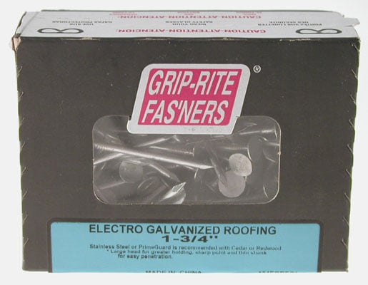 Prime Source 1in. Electro Galvanized Roofing Nails 1egrfg5