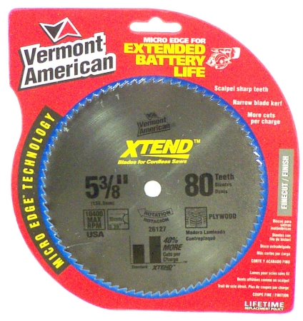 Vermont American XTEND Carbide Circular Saw Blades 26127