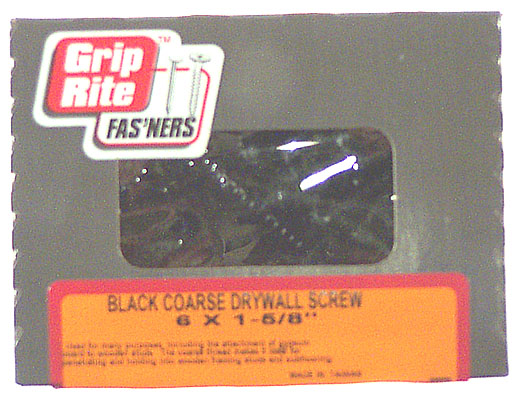 Prime Source 3in. Black Coarse Drywall Screws 3cdws5