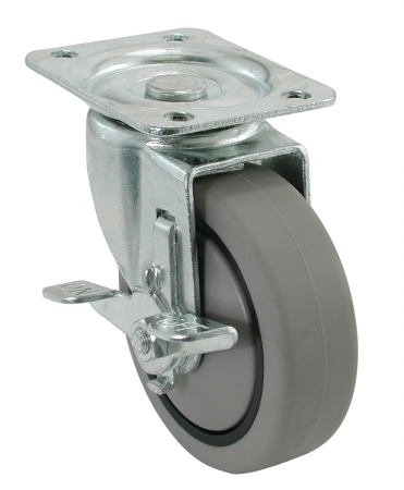 4in. Swivel Plate Caster With Brake 9030