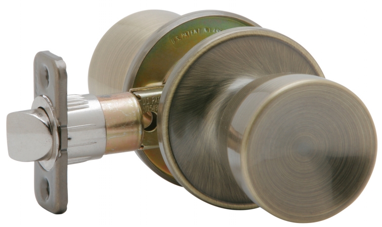 Schlage Antique Brass Byron Passage Door Knobs J10VBYR609