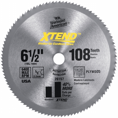 Vermont American 3.38in. XTEND Cordless Series Steel Circular Saw Blade For Wood