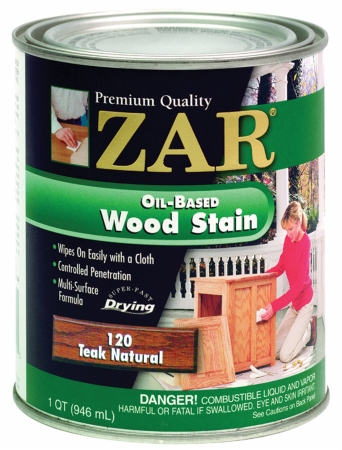 1 Quart Teak Natural Zar Oil Based Wood Stain 12012