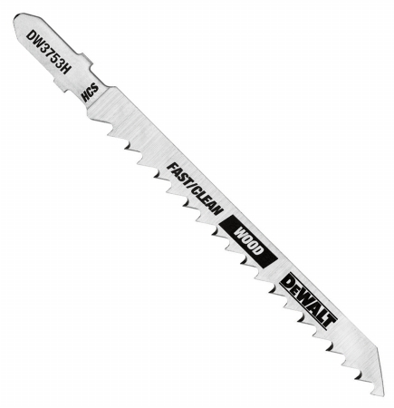 Dewalt Accessories 4in. 6 TPI Wood Cutting TShank Jig Saw Blades DW37535