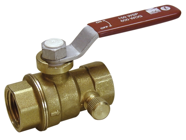 B And K Industries .75in. Brass Low Lead Stop & Waste Valve 107-754nl