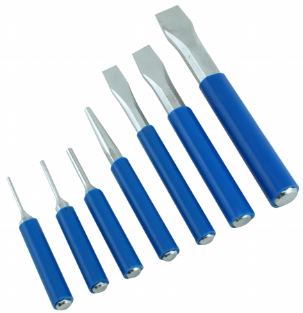 7 Pc Cold Chisel & Punch Kit
