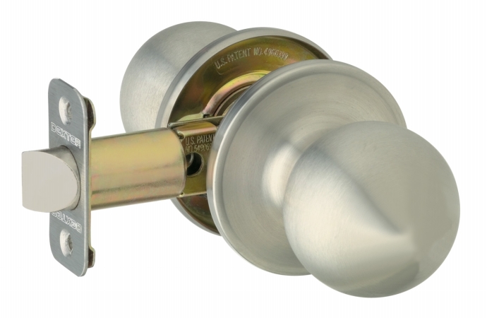 Schlage Satin Stainless Steel Corona Passage Door Knobs J10VCNA630
