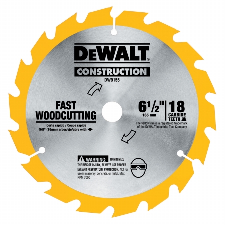 Dewalt Accessories 6.50in. 16T Carbide Circular Saw Blade DW9155