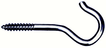 Hindley 50 Count 4-.13in. Zinc Plated Round End Screw Hooks 40473 - Pack of 50 Hindley 50 Count 4-.13in. Zinc Plated Round End Screw Hooks 40473 - Pack of 50