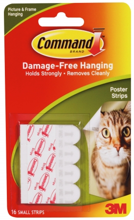 Command Self Adhesive Poster Strips 17024