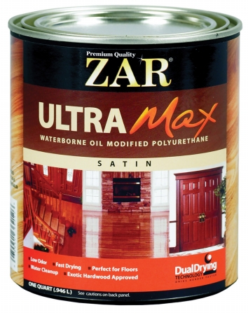 1 Quart Satin Zar Interior Ultra Max Waterborne Oil Modified P