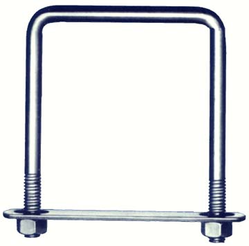 Hindley 3in. X 7in. Square Zinc U-Bolts 41312 - Pack of 10 Hindley 3in. X 7in. Square Zinc U-Bolts 41312 - Pack of 10