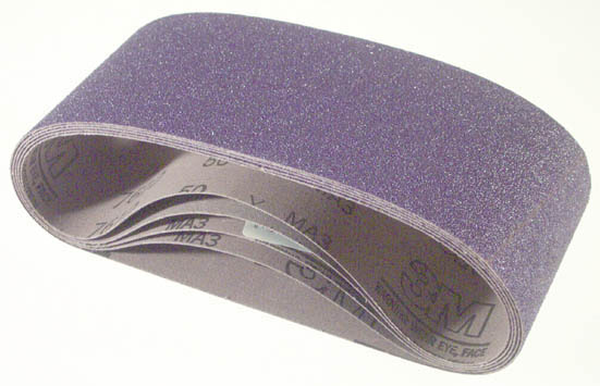 4in. X 24in. P100y Grade Purple Regalite Resin Bond Cloth Belts - Pack Of 5